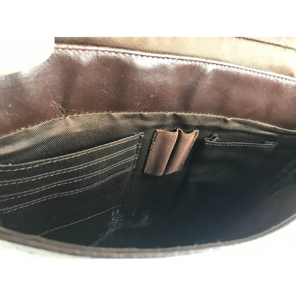 Wilsons Leather‎ Unisex Brown M. Julian Crossbody Strap Bag - Picture 6 of 8